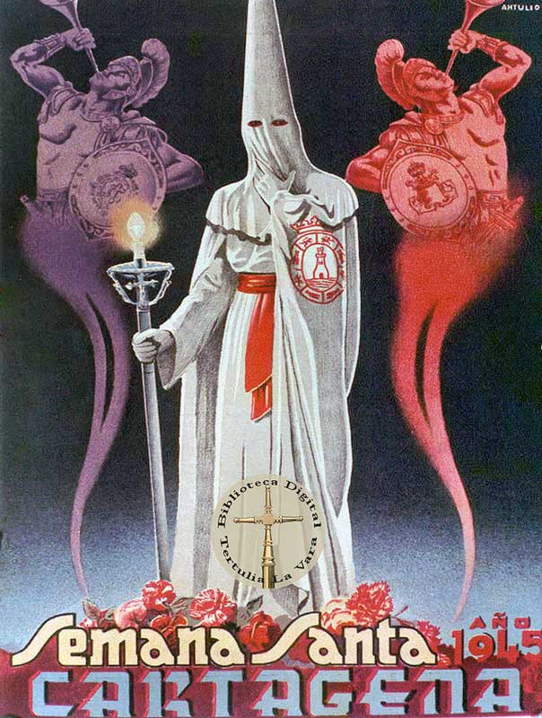 Cartel de la Semana Santa de Cartagena de 1945