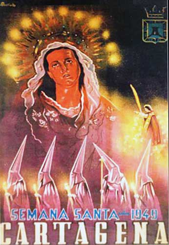 Cartel de la Semana Santa de Cartagena de 1949