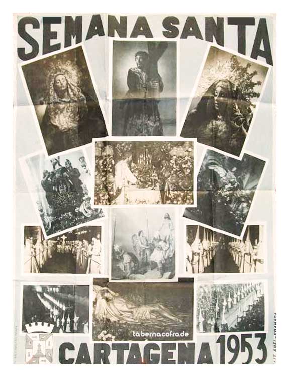 Cartel de la Semana Santa de Cartagena de 1953