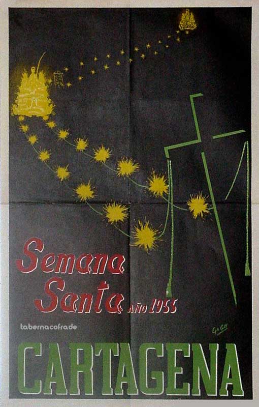 Cartel de la Semana Santa de Cartagena de 1955