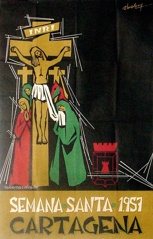 Cartel de la Semana Santa de Cartagena de 1957
