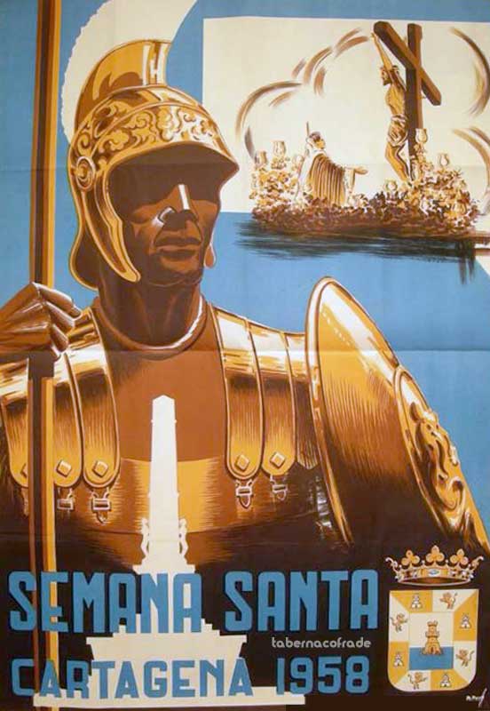 Cartel de la Semana Santa de Cartagena de 1958