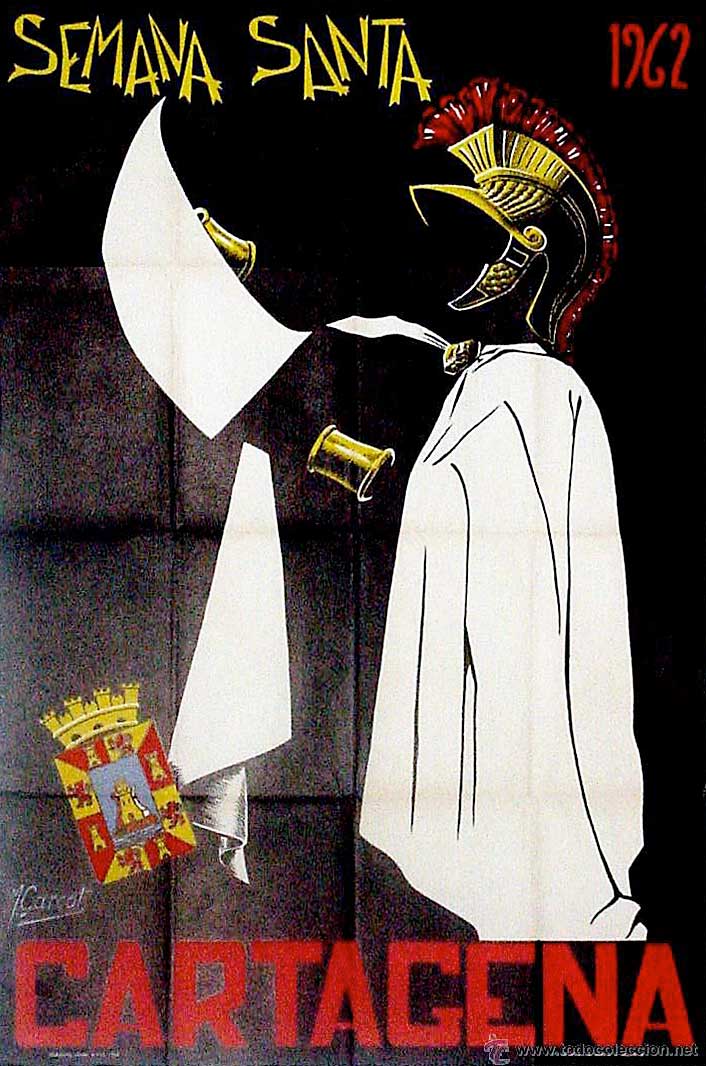 Cartel de la Semana Santa de Cartagena de 1962