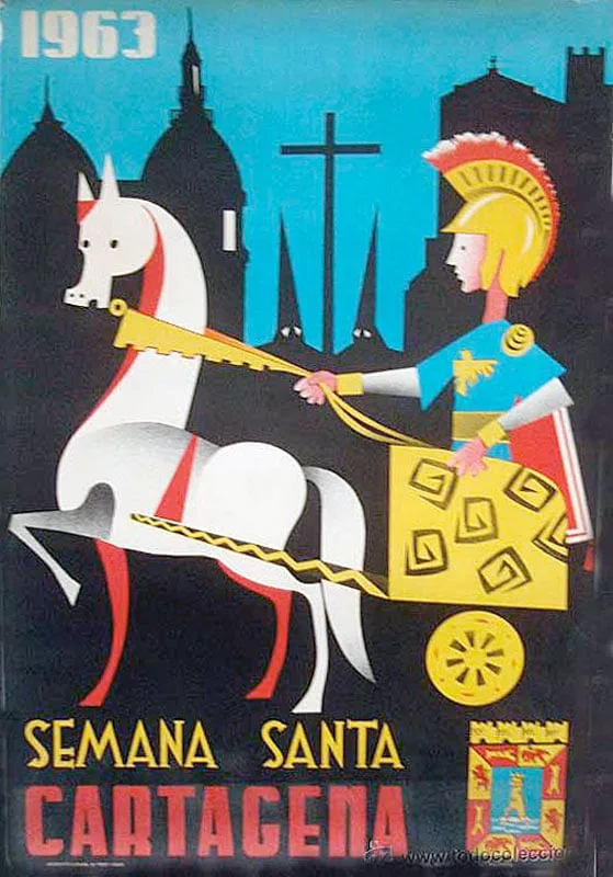 Cartel de la Semana Santa de Cartagena de 1963