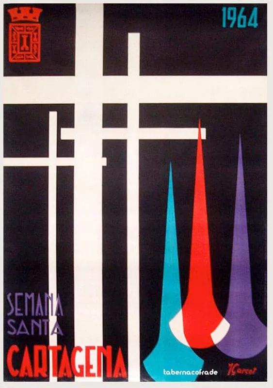 Cartel de la Semana Santa de Cartagena de 1964