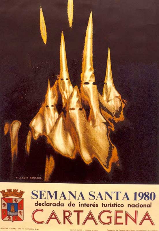 Cartel de la Semana Santa de Cartagena de 1980