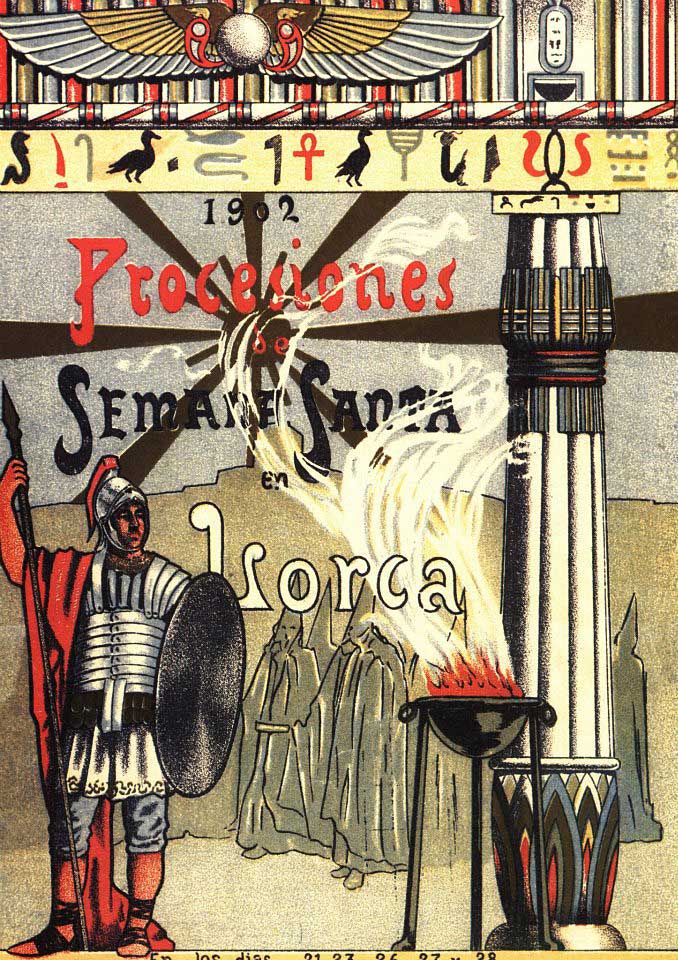 Cartel de la Semana Santa de Lorca de 1902