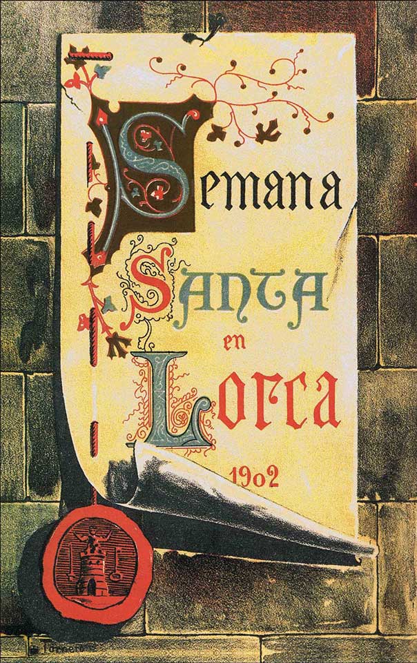 Cartel de la Semana Santa de Lorca de 1902