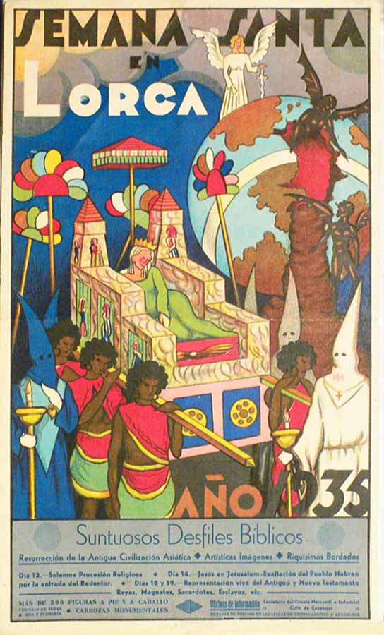 Cartel de la Semana Santa de Lorca de 1935