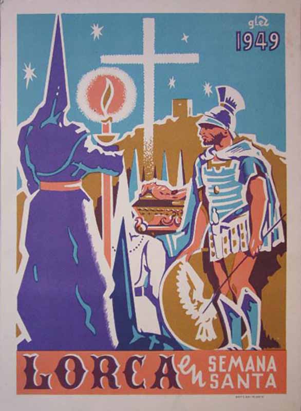 Cartel de la Semana Santa de Lorca de 1949
