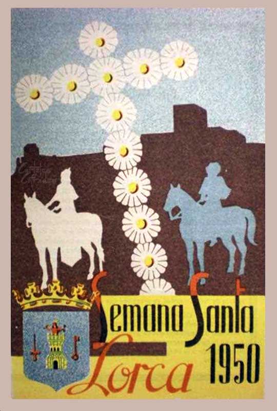 Cartel de la Semana Santa de Lorca de 1950