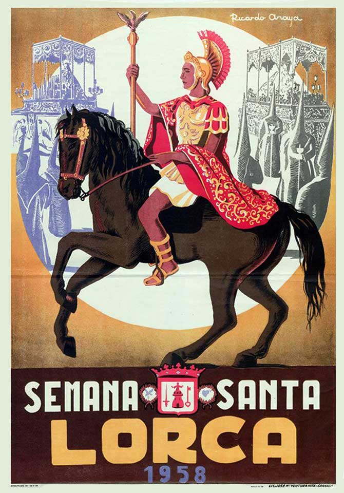 Cartel de la Semana Santa de Lorca de 1958