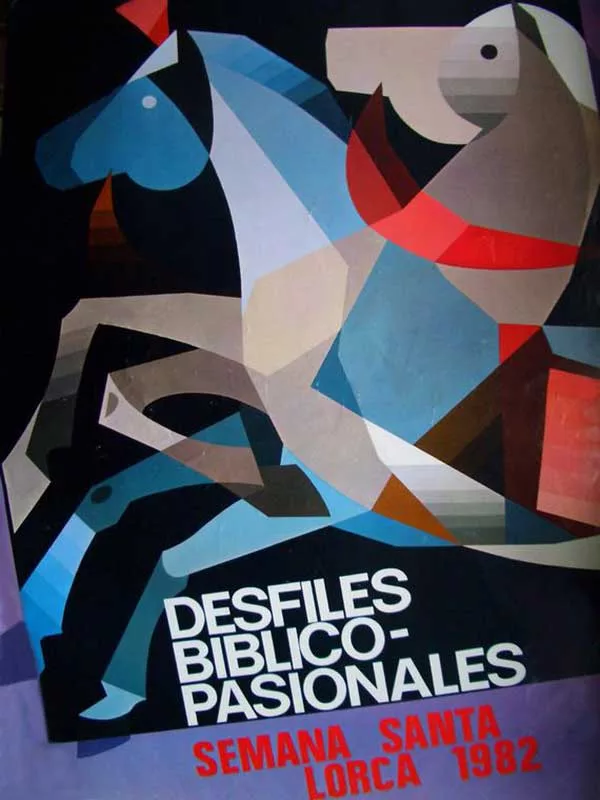 Cartel de la Semana Santa de Lorca de 1982