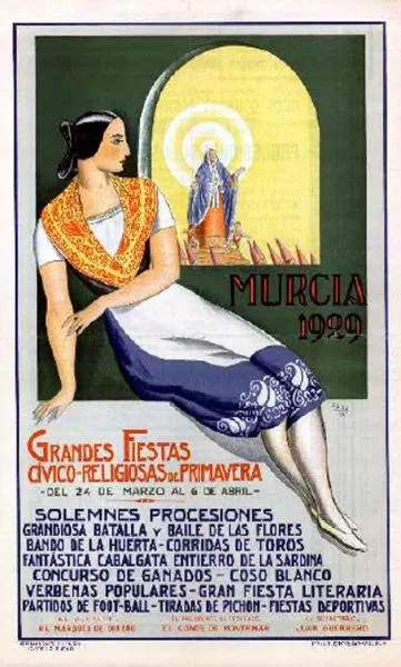 Cartel de la Semana Santa de Murcia de 1929