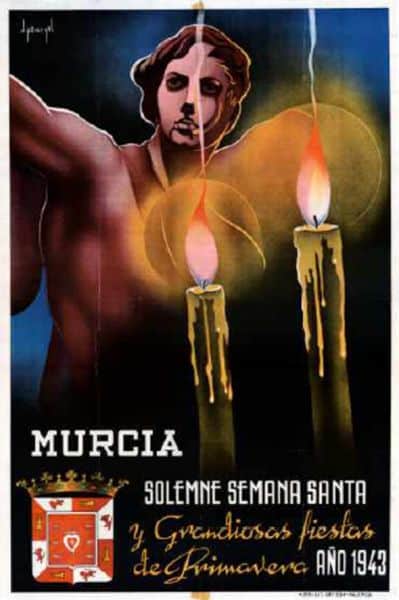 Cartel de la Semana Santa de Murcia de 1943