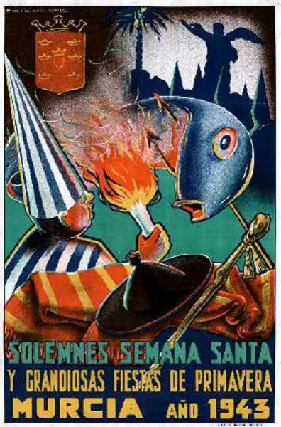 Cartel de la Semana Santa de Murcia de 1943