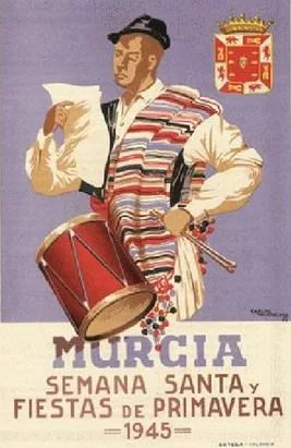 Cartel de la Semana Santa de Murcia de 1945