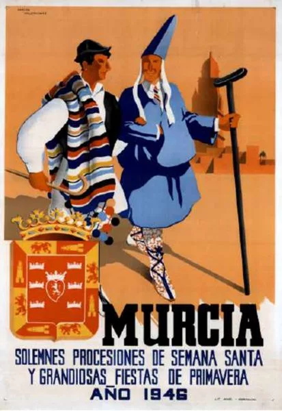 Cartel de la Semana Santa de Murcia de 1946