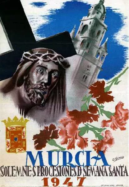 Cartel de la Semana Santa de Murcia de 1947