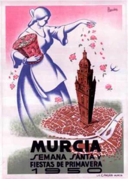Cartel de la Semana Santa de Murcia de 1950
