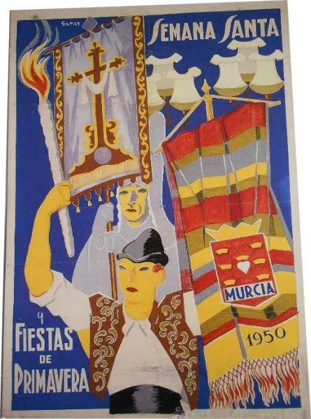 Cartel de la Semana Santa de Murcia de 1950