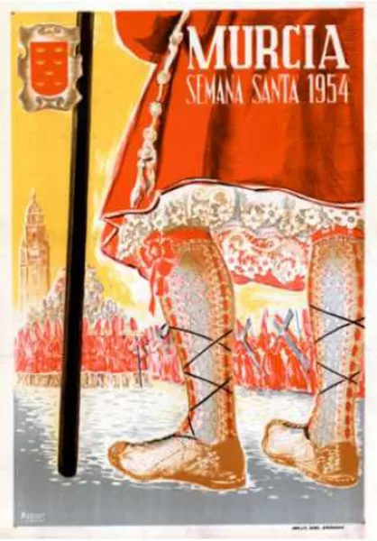 Cartel de la Semana Santa de Murcia de 1954