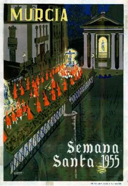 Cartel de la Semana Santa de Murcia de 1955