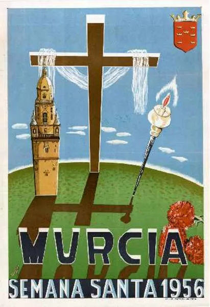 Cartel de la Semana Santa de Murcia de 1956