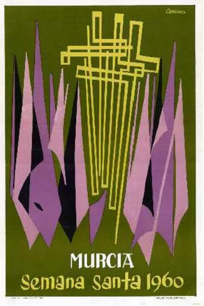 Cartel de la Semana Santa de Murcia de 1960